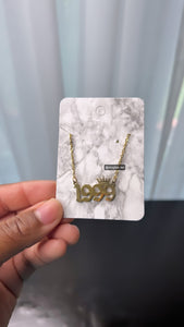 1999 Year Necklace