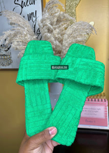 Green Sandals (size 7)