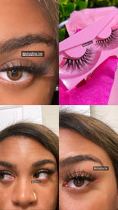 Pink Print Lashes