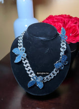 Load image into Gallery viewer, CL Blue Butterfly Necklace
