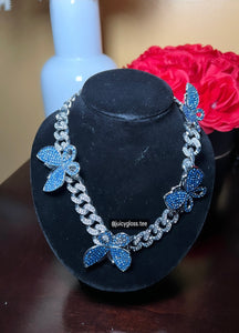 CL Blue Butterfly Necklace