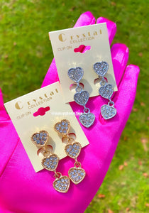 Heart Clip On Earrings