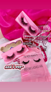 Pink Print Lashes