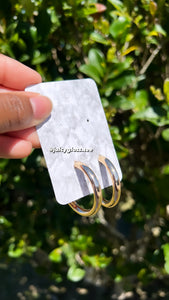 Thick Gold Hoops