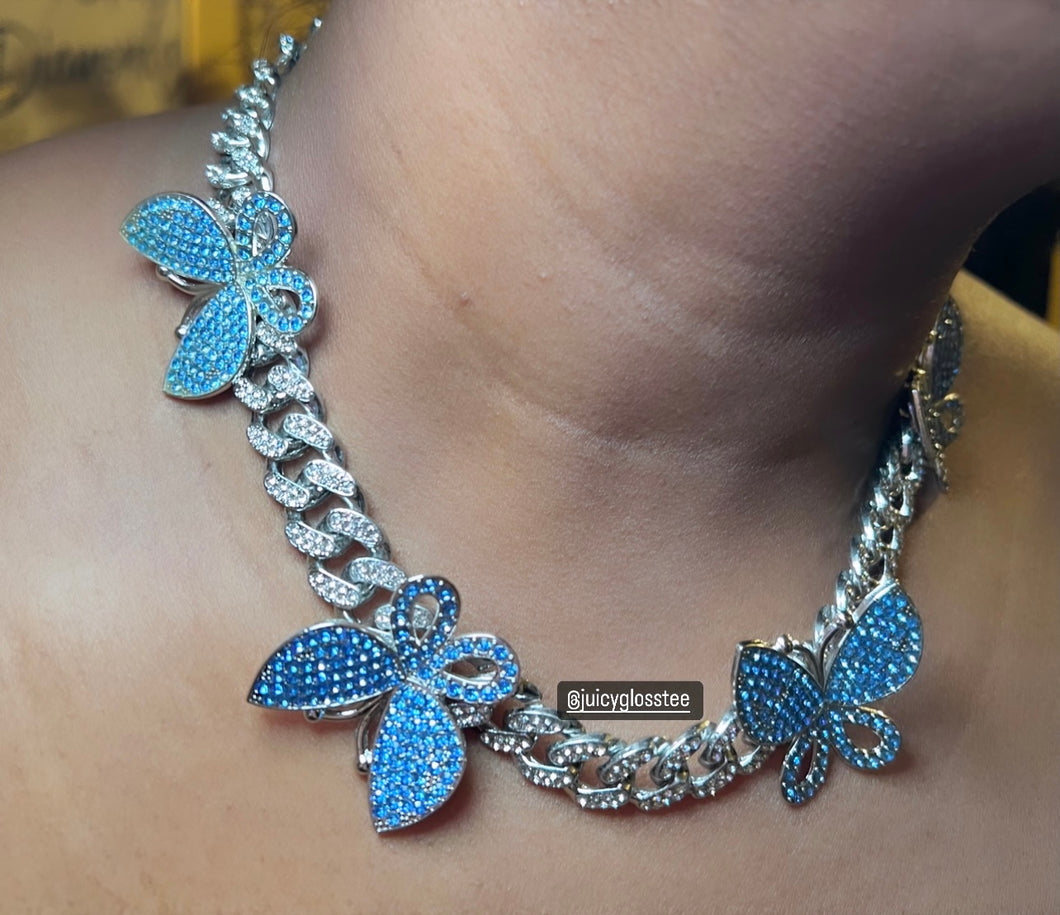 CL Blue Butterfly Necklace