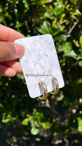 Thick Gold Hoops